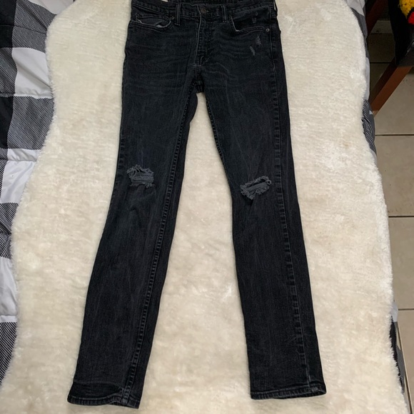 Abercrombie & Fitch Other - Abercrombie and Fitch Black Mens Skinny Jeans Distressed Size 32x32 Pants